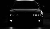 черное bmw, черный бумер, бмв