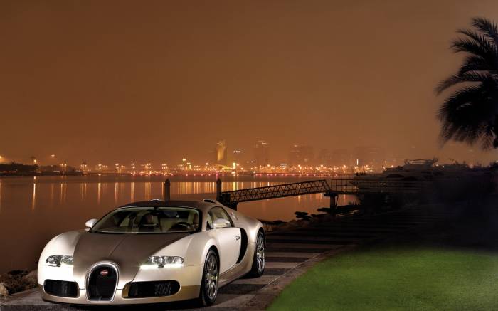 бугатти, Bugatti, вода, город, газон