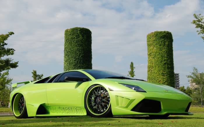Lamborghini, Murcielago, зелёная