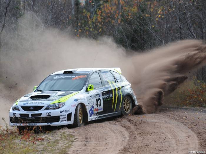 субару, subaru, гоночная машина